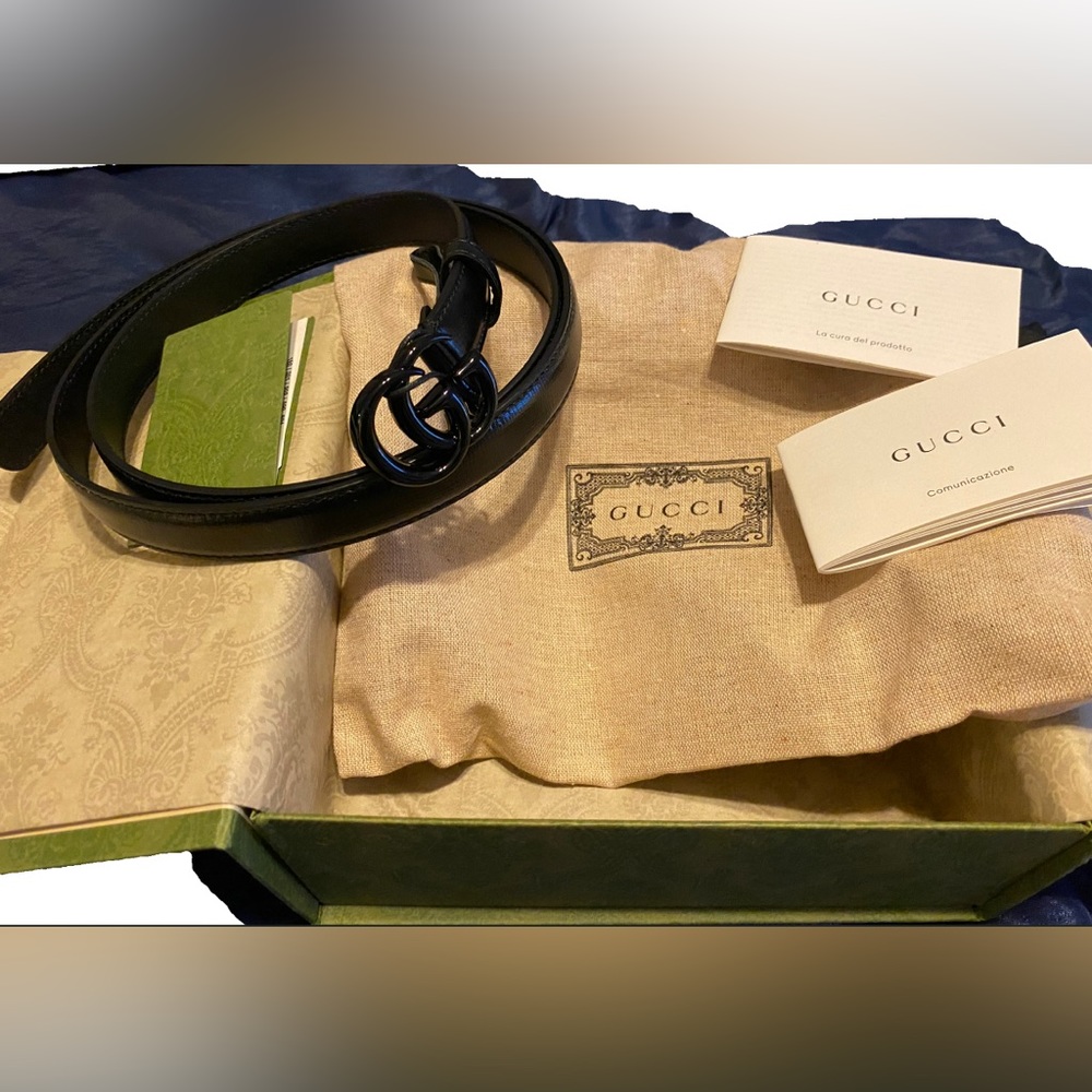 New with tags Gucci GG Marmont thin belt